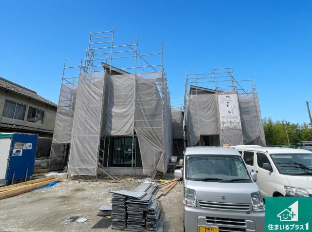 京都市伏見区向島庚申町　第1期　新築一戸建ての外観|現在建築中！落ち着いた街並みで新生活を始めることが出来そう！周辺の物件も併せてご紹介させて頂きます！