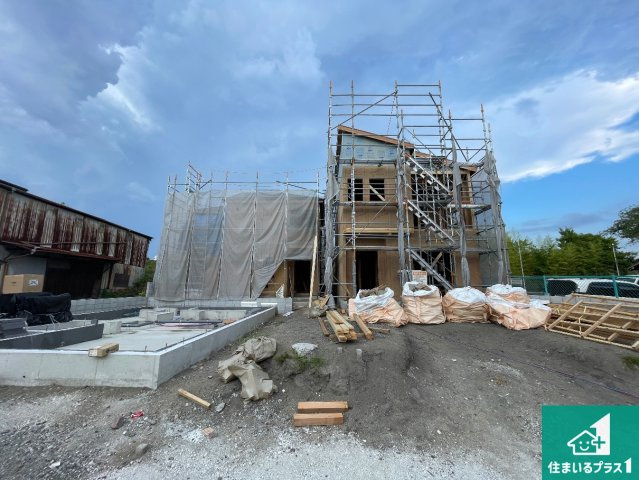 京都市伏見区向島庚申町　第1期　新築一戸建ての外観|現在建築中！落ち着いた街並みで新生活を始めることが出来そう！周辺の物件も併せてご紹介させて頂きます！