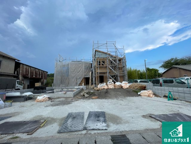 京都市伏見区向島庚申町　第1期　新築一戸建ての外観|現在の進捗状況です！順調に作業進行中、完成が待ち遠しいです！詳細の間取り等、お気軽にお問い合わせください！