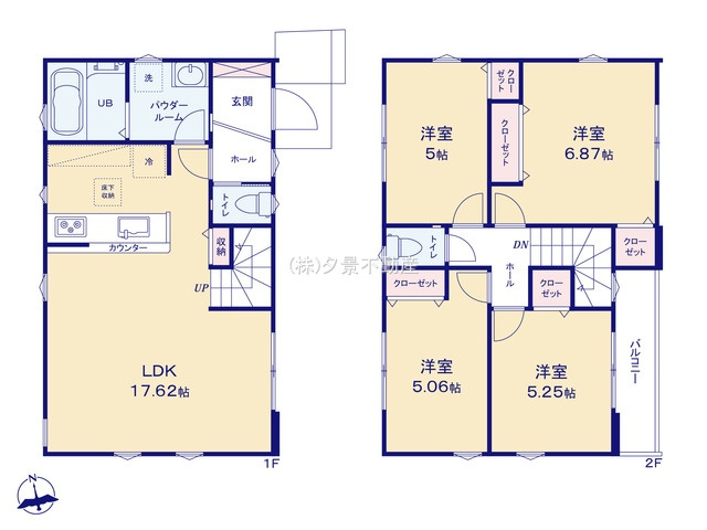 《仲介手数料無料》南区鹿手袋３丁目6-24新築一戸建てFiTの間取り