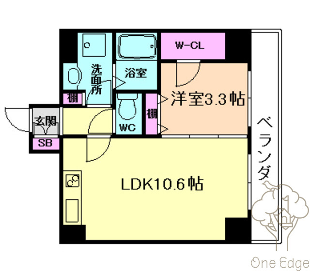 ODESSA西天満の間取り
