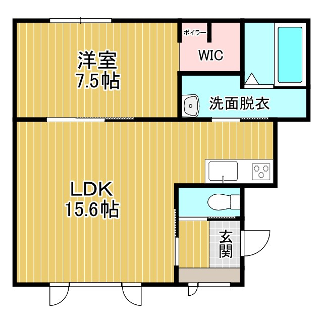 フォレスト新町Ⅲの間取り