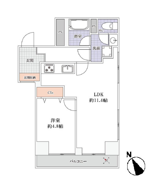 ワコー人形町マンション　2階　角　部屋　リ　ノベーション