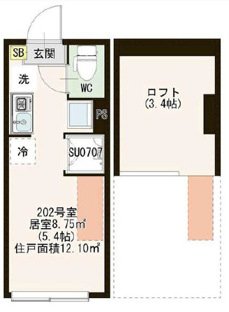APT上石神井の間取り
