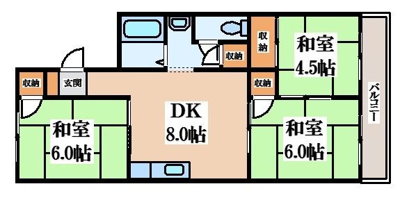 【間取り】 | ガーデンハイツナカムラ