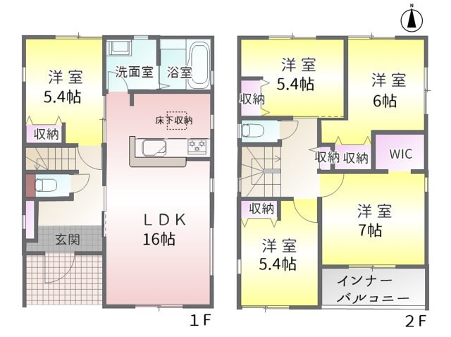 守山区森孝4丁目(全6棟)の間取り