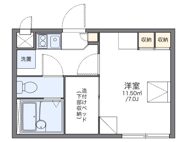 【間取り】 | レオパレスクレール千代川