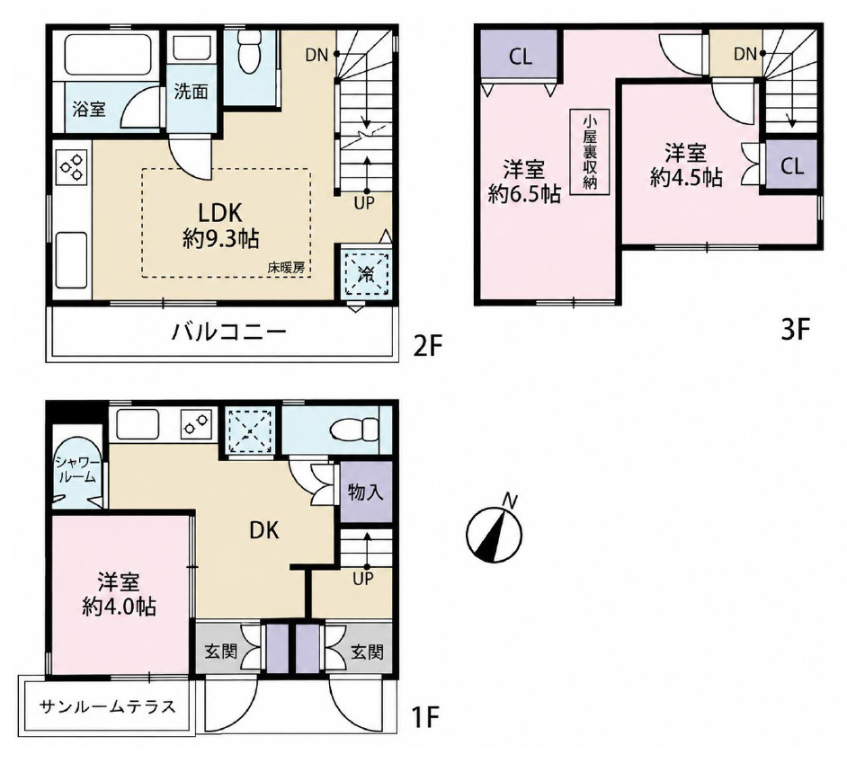 豊島区北大塚3丁目  中古戸建の間取り|間取り図
