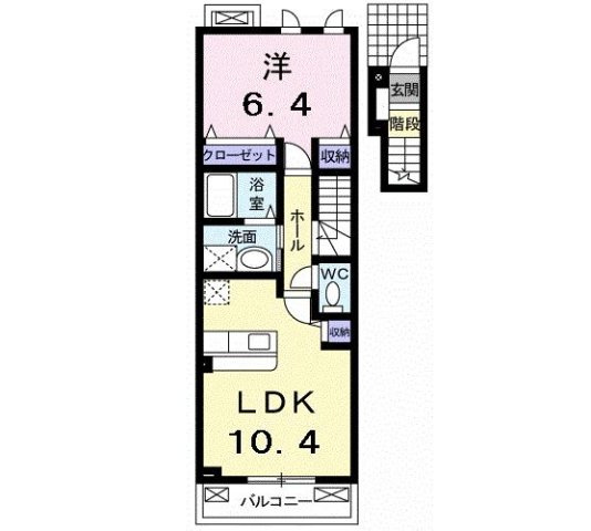 アヴェニールＡの間取り