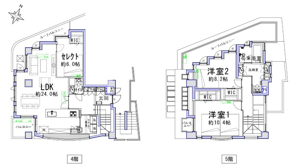 下目黒シティハウス　平置Ｐ１台専用使用権付の間取り