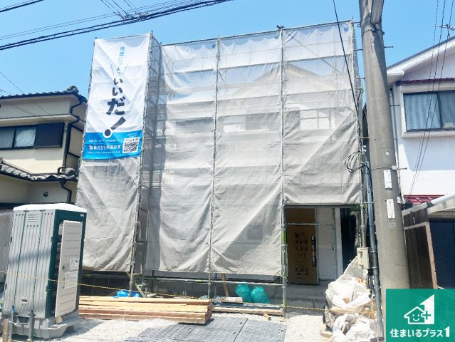 神戸市西区玉津町高津橋　新築一戸建ての外観|周辺は落ち着いた街並みの住宅地！子育てがしやすい住環境です！まだ未完成ですが、現地でしかわからない事もございます。是非一度ご覧ください。
