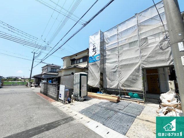 神戸市西区玉津町高津橋　新築一戸建ての前面道路含む現地写真|周辺は落ち着いた街並みの住宅地！子育てがしやすい住環境です！まだ未完成ですが、現地でしかわからない事もございます。是非一度ご覧ください。