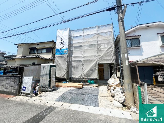 神戸市西区玉津町高津橋　新築一戸建ての外観|周辺は落ち着いた街並みの住宅地！子育てがしやすい住環境です！まだ未完成ですが、現地でしかわからない事もございます。是非一度ご覧ください。