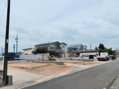 【外観】 | ブルーミングガーデン　袋井市月見町３棟／１期２号棟 | 現地土地写真