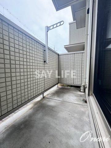 セクレール北本町A棟のバルコニー