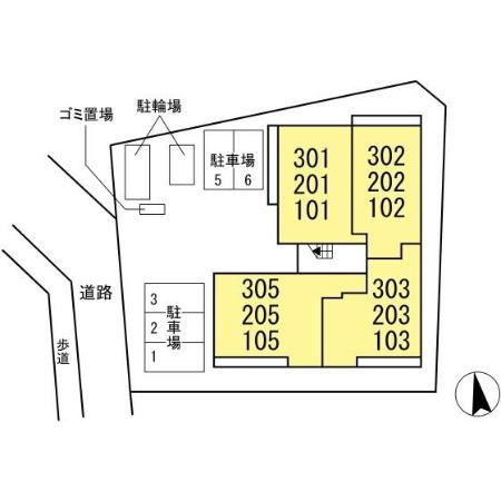 メゾン・ド・シルヴァの区画図