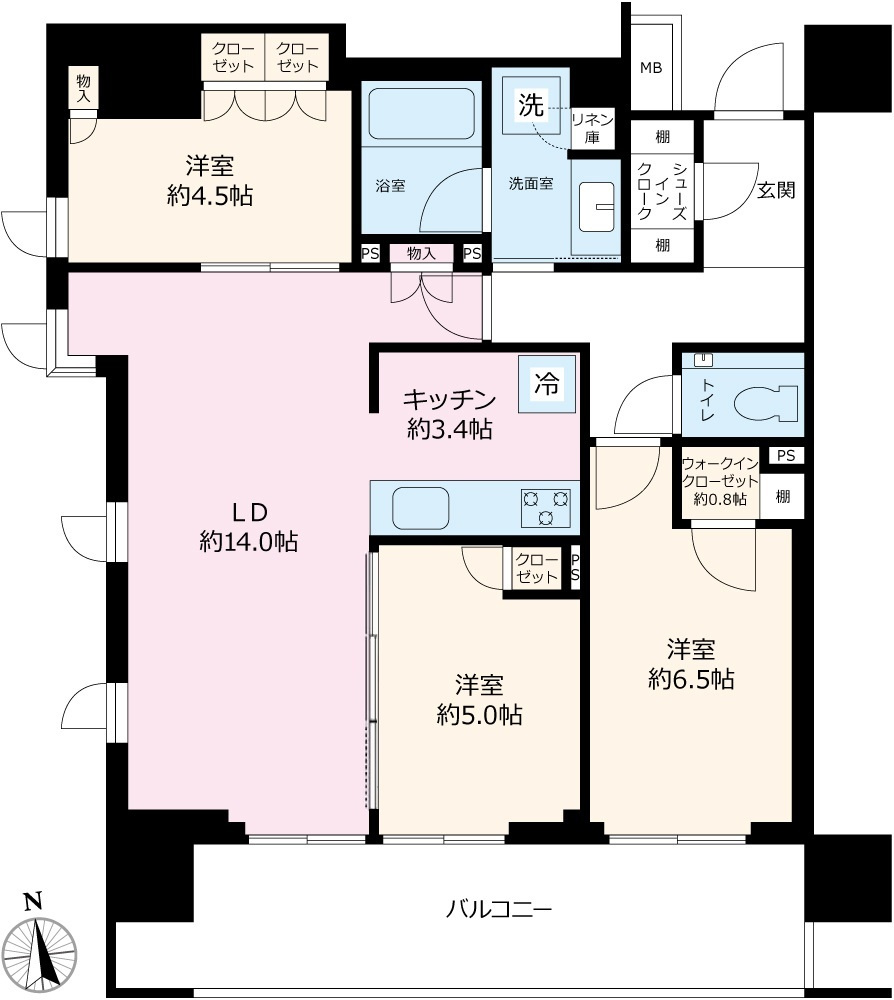 ウエリス新宿早稲田の森の間取り