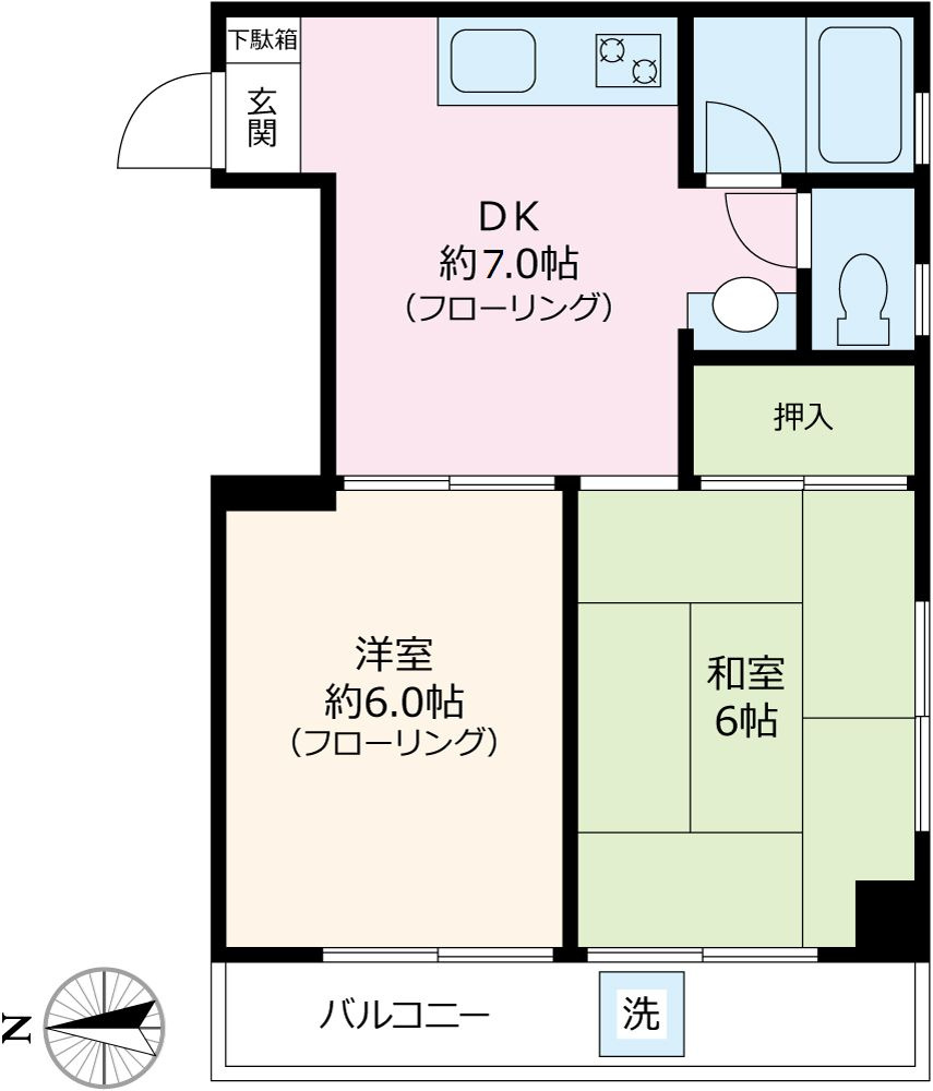 HAKUSAN HEIGHTSの間取り