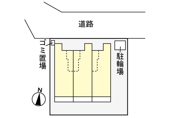ユヌ　ブリーズの区画図