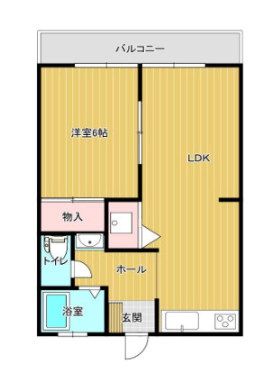 グレースコーポ湯の坂の間取り