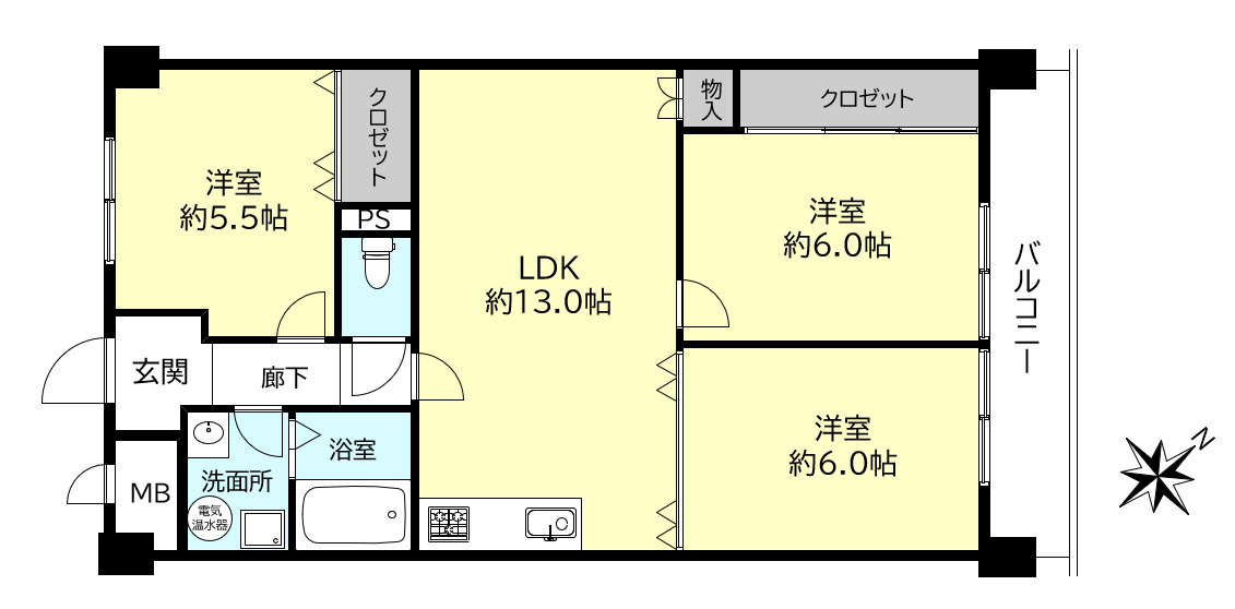 第二ハイム西明石の間取り