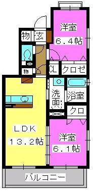 プラザ社田の間取り