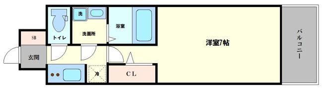 S-RESIDENCE大阪同心の間取り