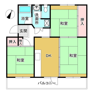 【間取り】 | 小室ハイランドB街区
