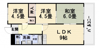 【間取り】 | デルフィー鳳