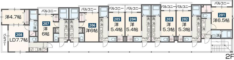 MELDIA南行徳の間取り