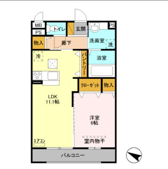 Grandir　Ｂの間取り