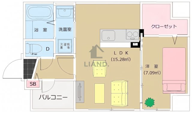  リバティＲ11　博多小学校区の間取り|リバティＲ11