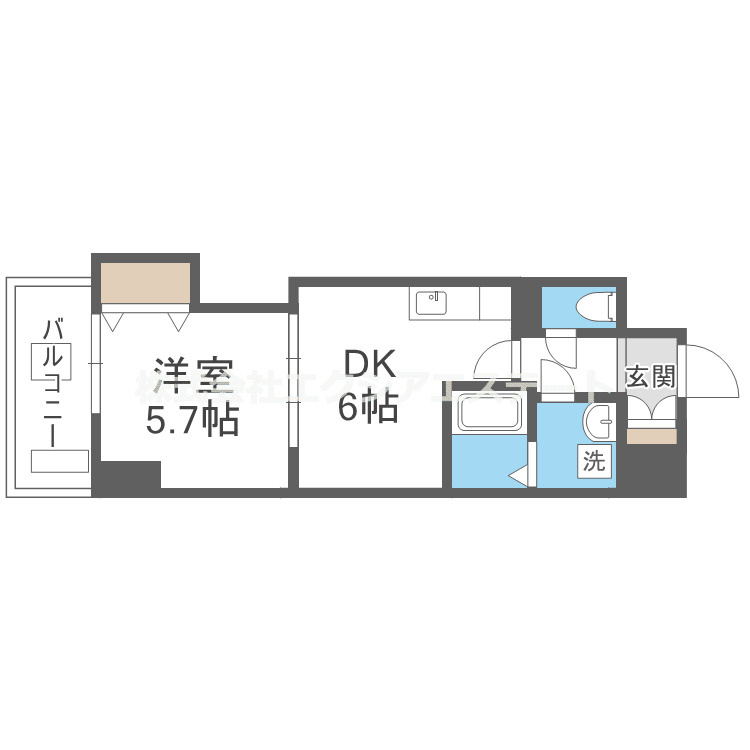 フクダ不動産上本町マンションの間取り