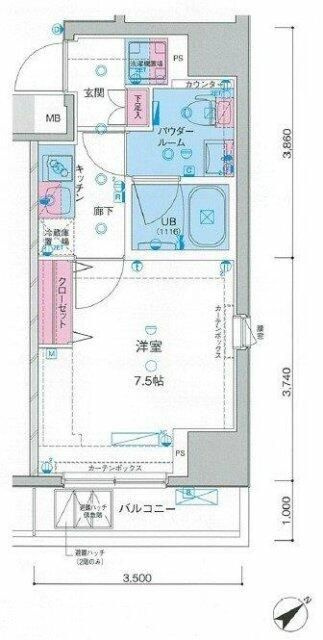 ＧＥＮＯＶＩＡ新宿中落合ｓｋｙｇａｒｄｅｎの間取り