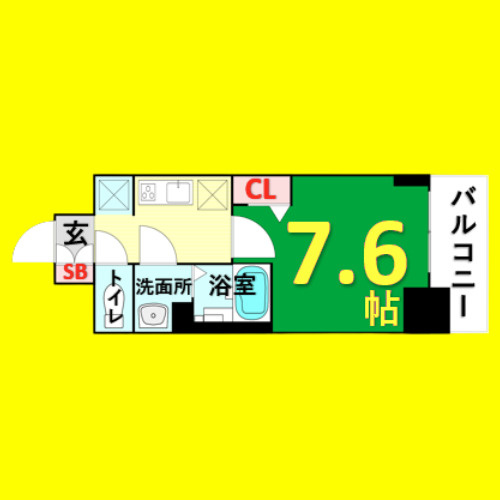 SHOKEN Residence 名古屋〈太閤通〉の間取り