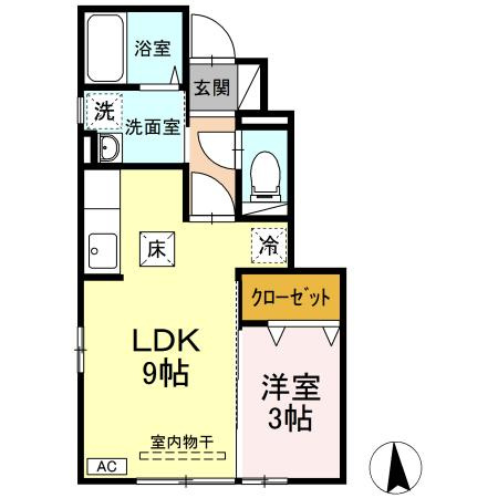 ベルメゾンⅡの間取り