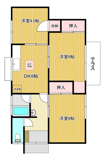 【間取り】 | 上白水八尋貸家 | 現況優先です。