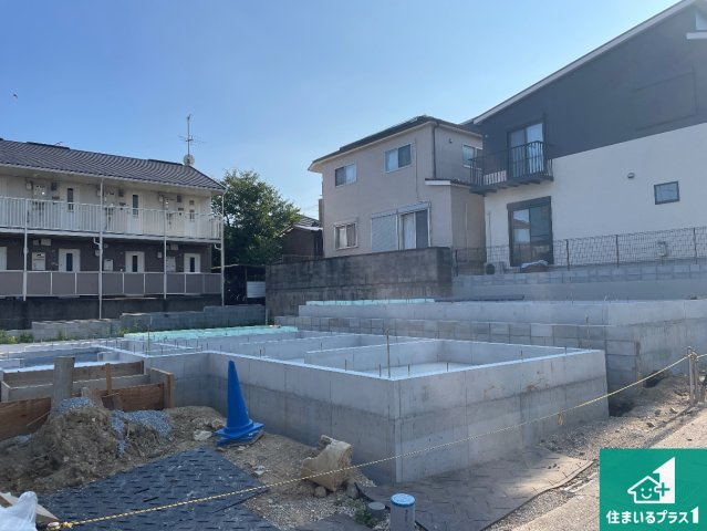 ★乙訓郡大山崎町大山崎尻江　第1期　新築一戸建ての外観|周辺は落ち着いた街並みの住宅地！子育てがしやすい住環境です！まだ未完成ですが、現地でしかわからない事もございます。是非一度ご覧ください。
