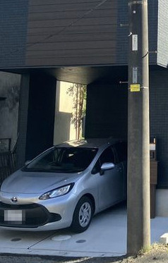 柏市中新宿3丁目戸建の駐車場