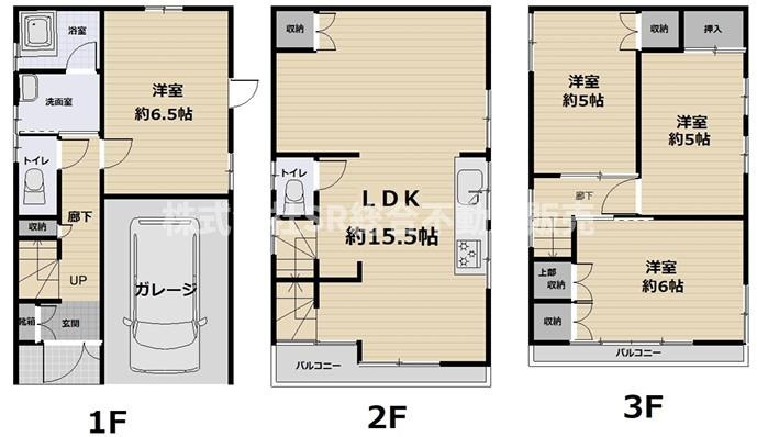 大蓮南4丁目中古戸建の間取り|家族の時間、個々の時間を大事にできる間取りです！