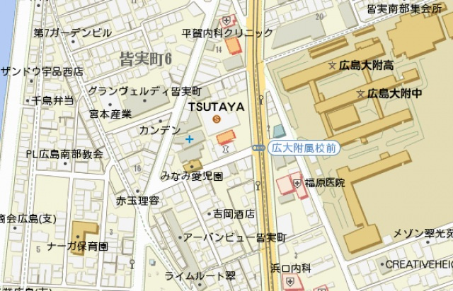 ダイアパレス皆実町の地図