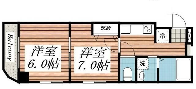ＴＡ第三メゾンの間取り|間取りです。