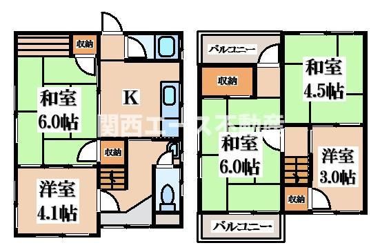 【間取り】 | 旭町貸家