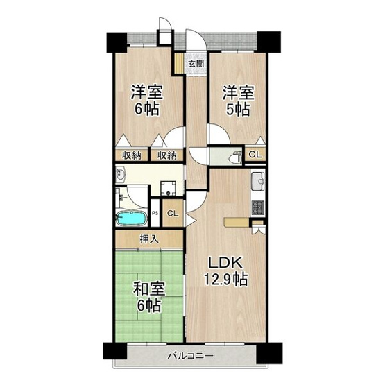 【間取り】 | ソルプラーサ堺