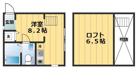 NEST冷泉町の間取り