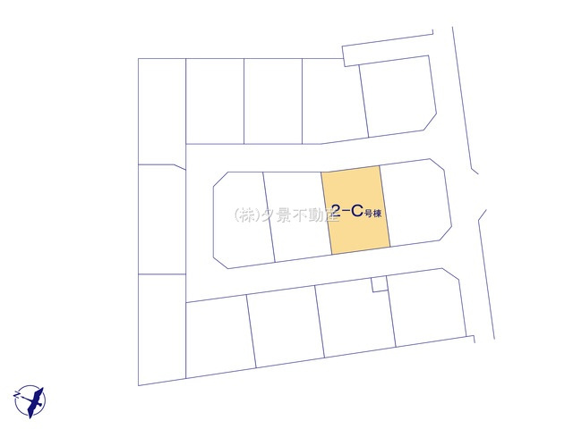 《仲介手数料無料》上尾市二ツ宮1001新築一戸建てハートフルタウンの区画図