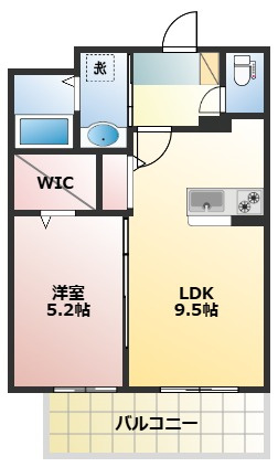 熊本市中央区薬園町の賃貸マンションの間取り