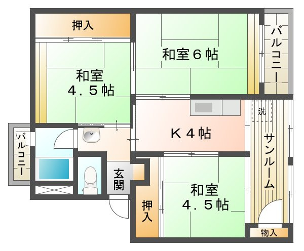 多聞台ビルの間取り