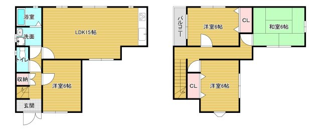 今井貸家の間取り