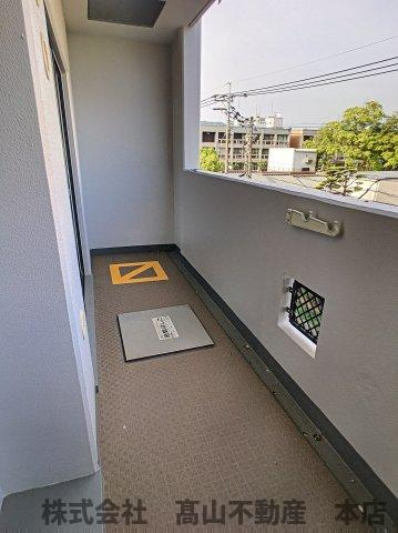 宗像市東郷１丁目の賃貸マンションのバルコニー